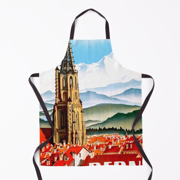 Item preview, Switzerland Vintage Travel Poster - Bern designed and sold by redoARTstore.