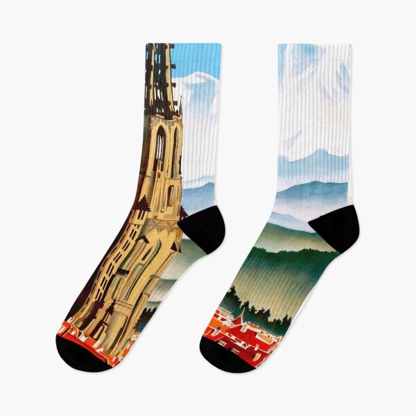 Item preview, Switzerland Vintage Travel Poster - Bern designed and sold by redoARTstore.
