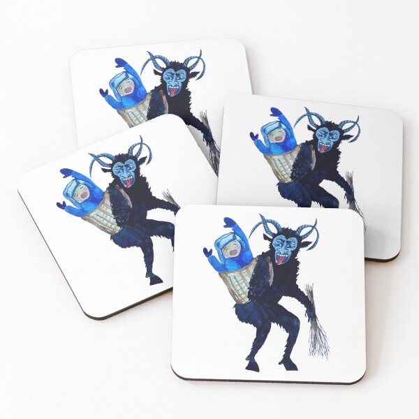 Item preview, Krampus Stealing A Child Folklore Art designed and sold by mkzmerch.