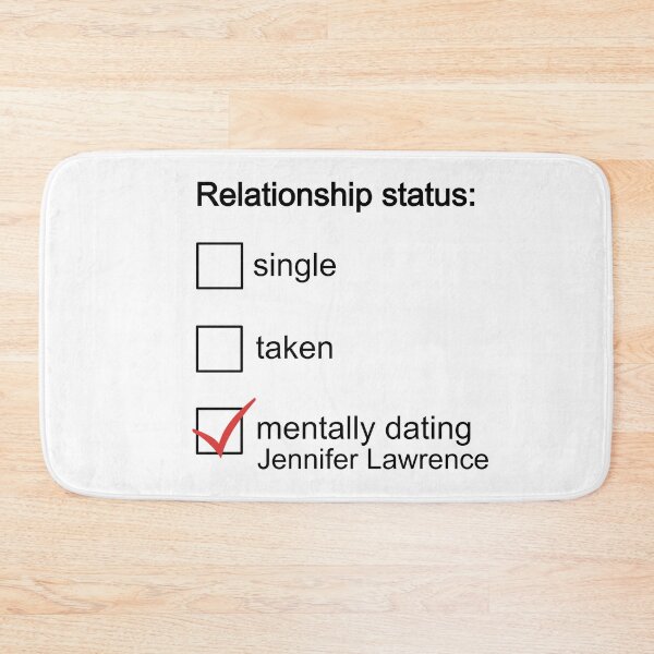 Item preview, Mentally dating Jennifer Lawrence designed and sold by FanArtCollages.