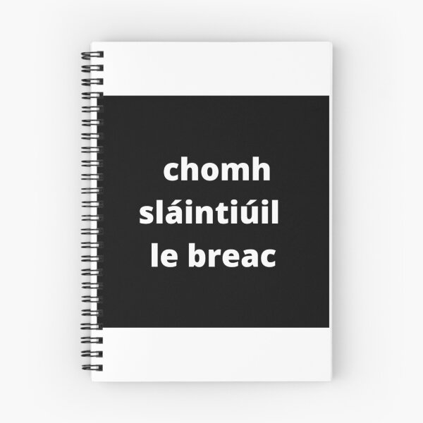 Item preview, chomh sláintiúil le breac (as healthy as a trout) - Black designed and sold by fishpressink.