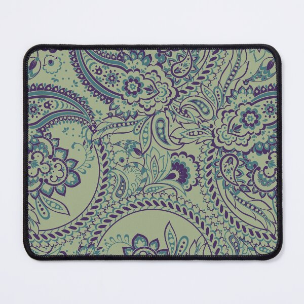 Item preview, Paisley Print "Meadows" Tea Green Paisley Colors designed and sold by OutshineAll.