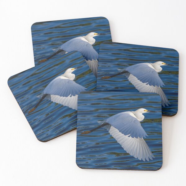 Item preview, Snowy White Egret in Flight  designed and sold by jecphotography and art.
