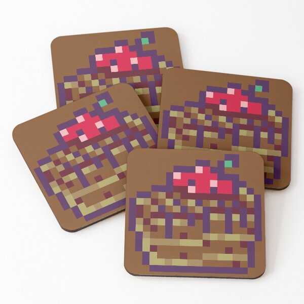 Item preview, Pixel Cake - Chocolate designed and sold by strollingkiwi.