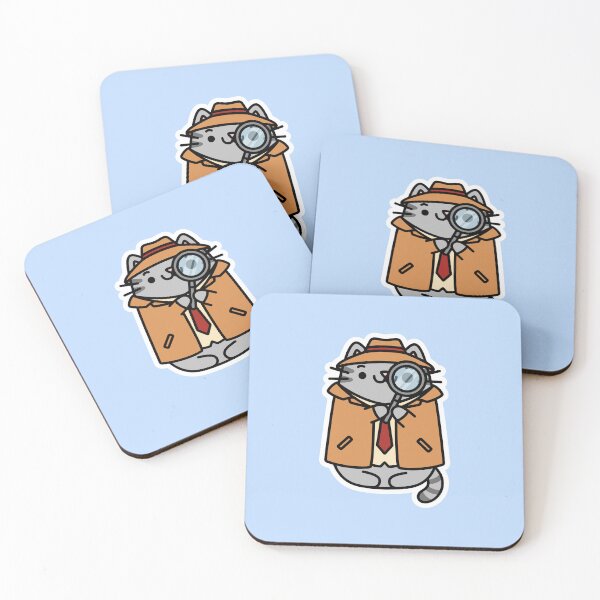 Item preview, Inspector Paws Cat Sticker designed and sold by Cat Stickers.