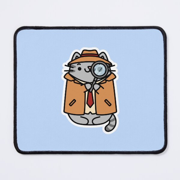 Item preview, Inspector Paws Cat Sticker designed and sold by Cat Stickers.