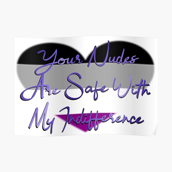 "Safe With My Indifference" Poster for Sale by Samada Redbubble