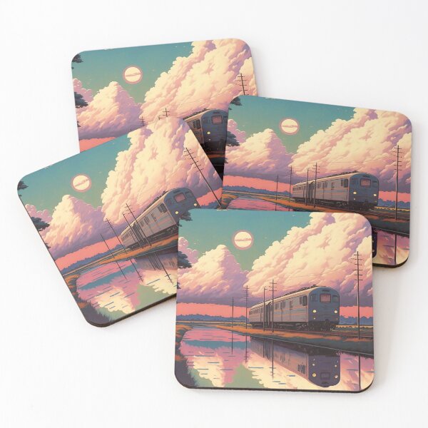 Item preview, Retro Anime Style Old Japanese Train designed and sold by KaPrints.