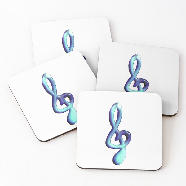 Item preview, Blue Treble clef designed and sold by pinkal.