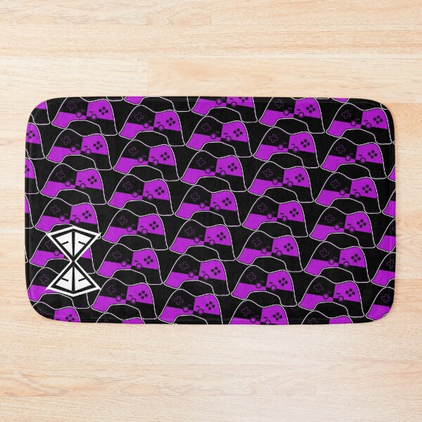 Item preview, Fizzy Purple And Black Controllers Pattern designed and sold by IsraelMania.