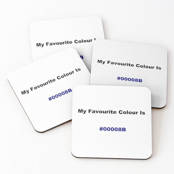Item preview, My Favourite Colour Is #00008B designed and sold by kiippers.