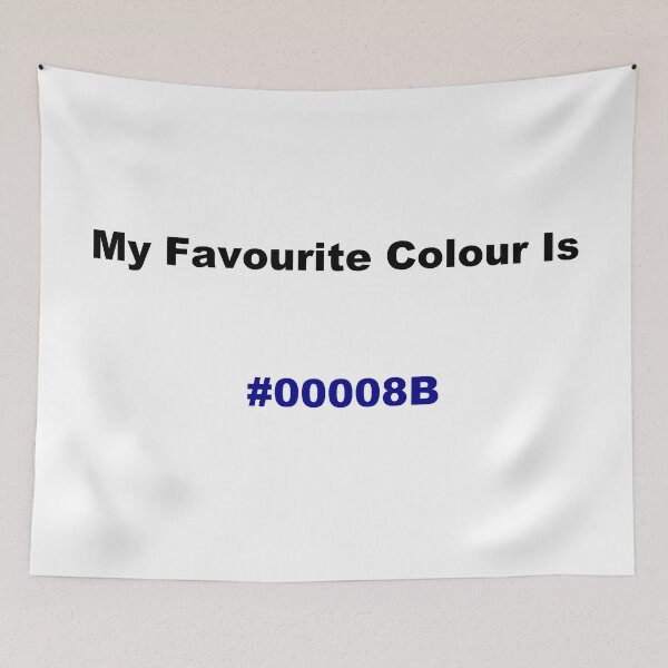 Item preview, My Favourite Colour Is #00008B designed and sold by kiippers.