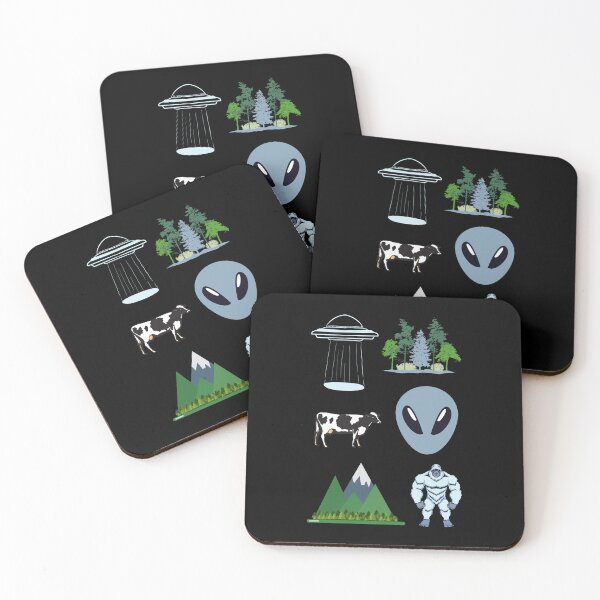 Item preview, Ufo bigfoot cow abduction alien - sci fi designed and sold by LukjanovArt.