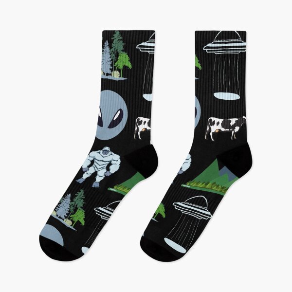 Item preview, Ufo bigfoot cow abduction alien - sci fi designed and sold by LukjanovArt.