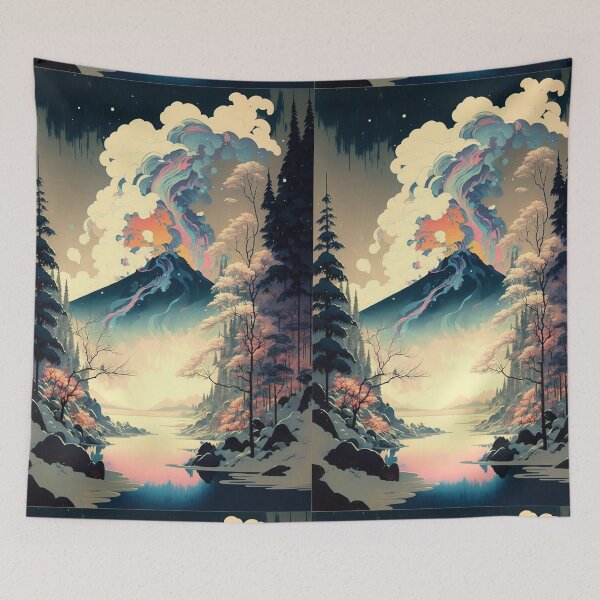 Artikelvorschau, Landschaft im Ukiyo-e-Stil entworfen und verkauft von ParadiseSlice.