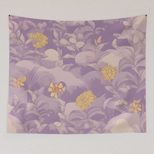 Item preview, Purple Floral Pattern designed and sold by maddie-illus.