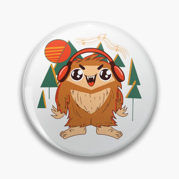 Item preview, Big Foot Chilling with Headphones designed and sold by RoseBoba.
