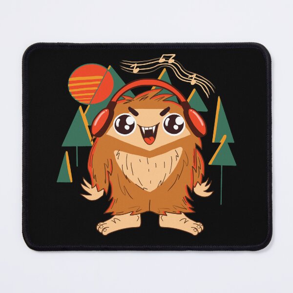 Item preview, Big Foot Chilling with Headphones designed and sold by RoseBoba.