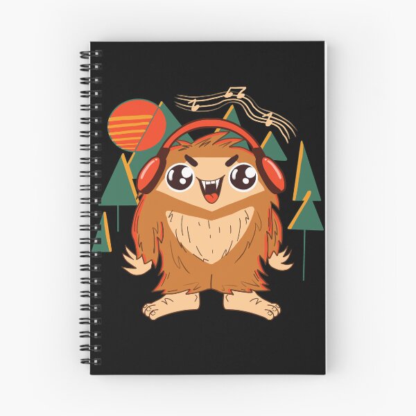 Item preview, Big Foot Chilling with Headphones designed and sold by RoseBoba.
