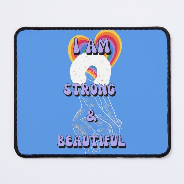 Item preview, I am Strong & Beautiful Affirmation designed and sold by KrisantoArts.