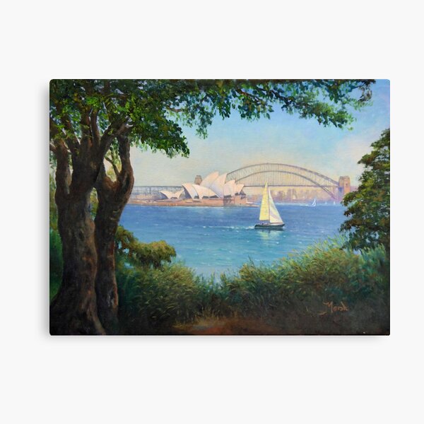 Sydney Harbour from Mrs Macquaries Chair. Canvas Print