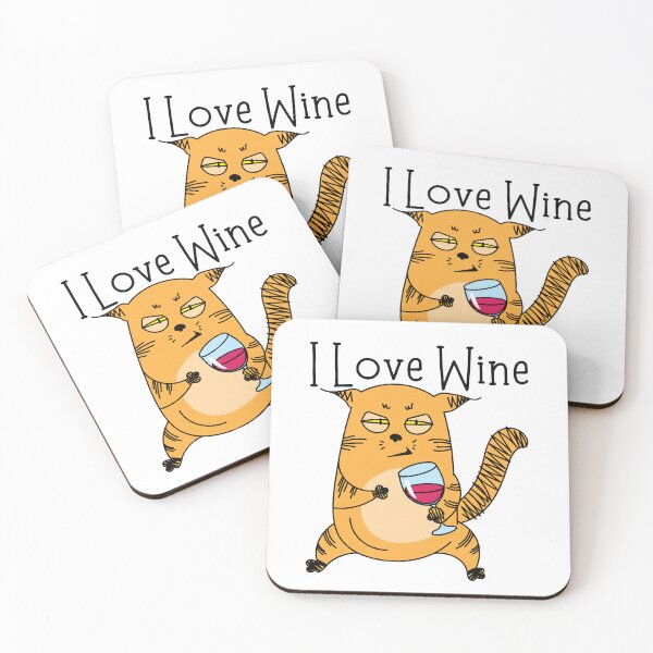 Item preview, Cat - I Love Wine designed and sold by FXR-Designs.