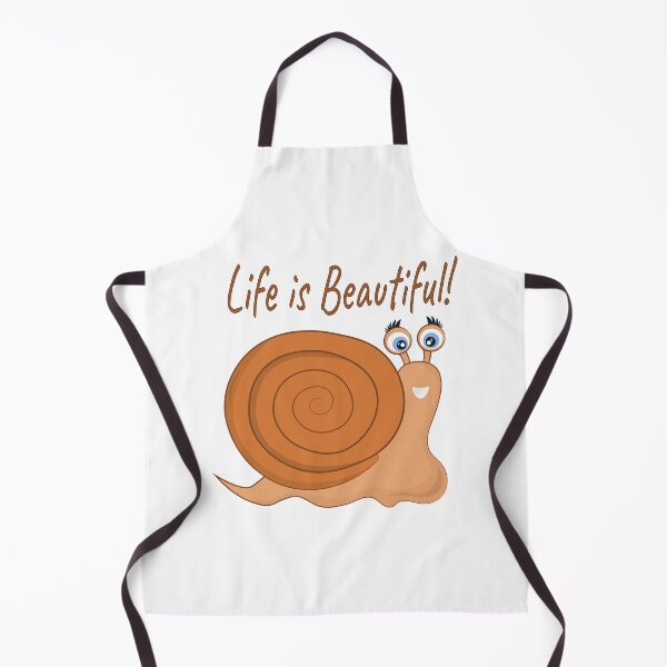 Item preview, drawing of a beautiful snail with the text Life is beautiful designed and sold by KaterynaKet.
