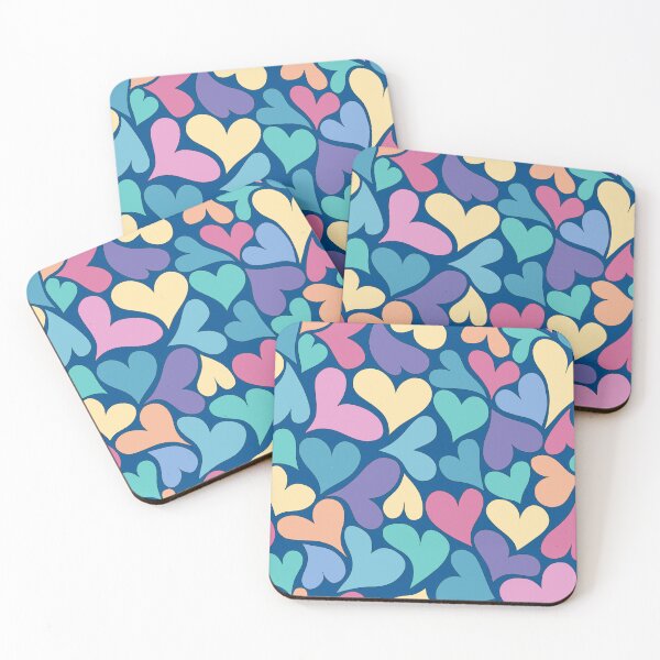 Item preview, Cute Valentine's Vivid Colorful Hearts designed and sold by WeArePear.