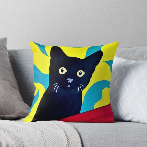 Artikelvorschau, Schwarze Katze/roter Backstein entworfen und verkauft von CanvasMan.