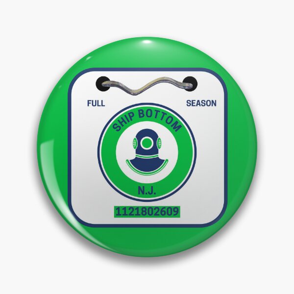 Item preview, Ship Bottom New Jersey Beach Badge designed and sold by fearcity.