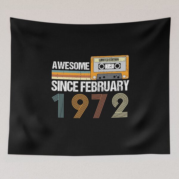 Item preview, Awesome Since February 1972 | 51th Birthday Gifts | 51 Years Old Gifts designed and sold by AMINE  ★★★★★.
