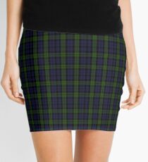 00535 Black Watch (smallest sett) Military Tartan Mini Skirt