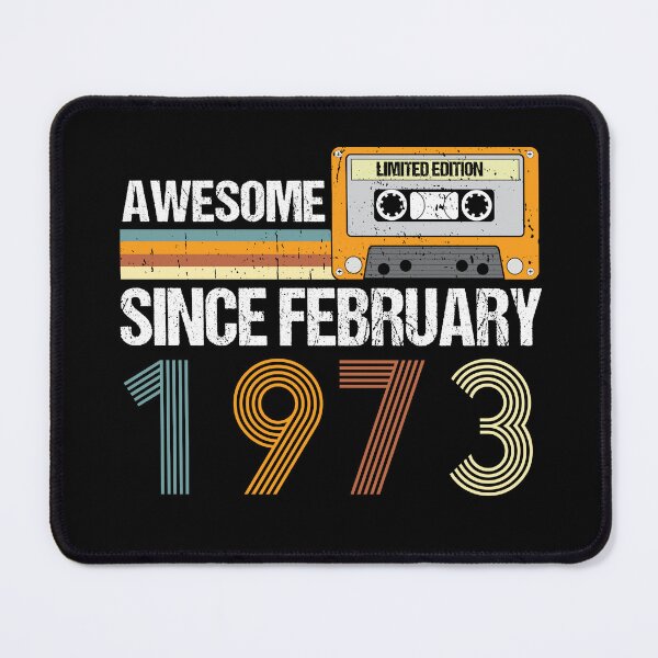Item preview, Awesome Since February 1973 | 50th Birthday Gifts | 50 Years Old Gifts designed and sold by AMINE ★★★★★.