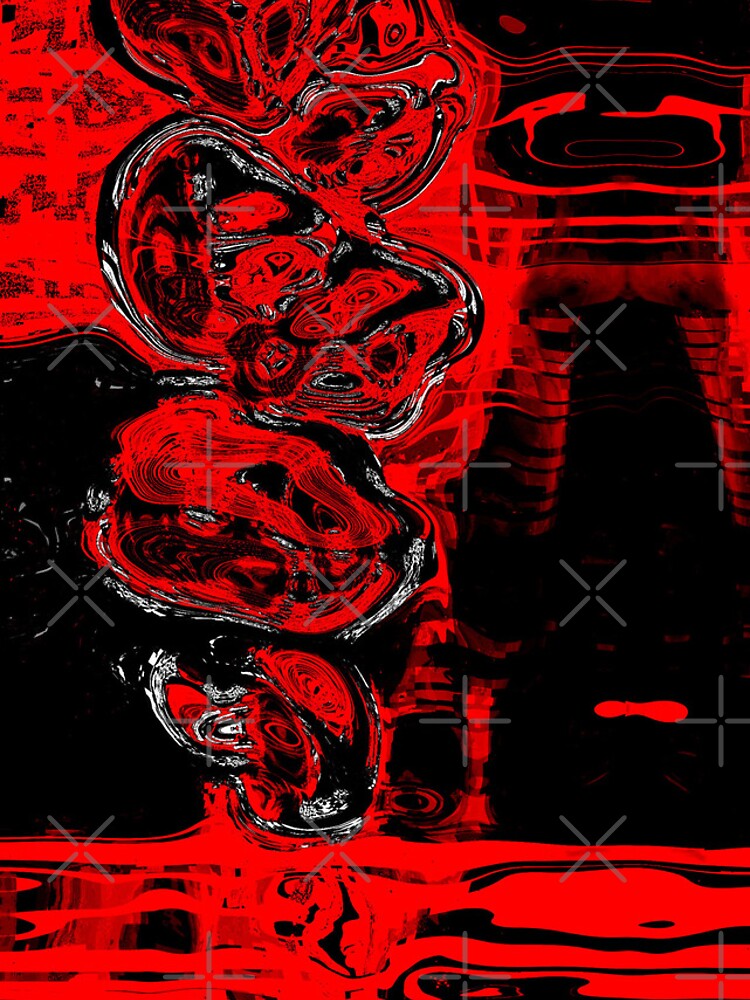 Thumbnail 5 of 5, iPhone Case, Glitch In Red designed and sold by AgentSlimepunk.
