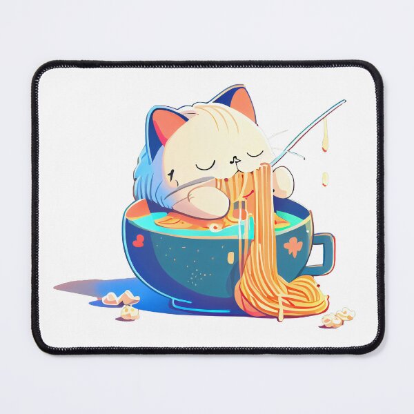 Item preview, Cat with Noodles. Yummy! designed and sold by The-Dark-Art.