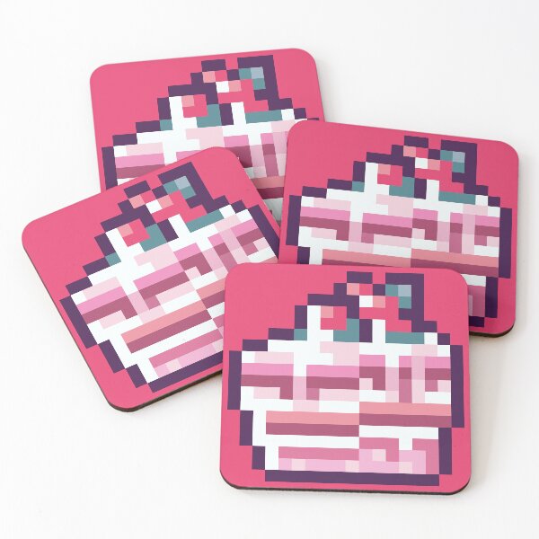 Item preview, Pixel Cake - Strawberry designed and sold by strollingkiwi.