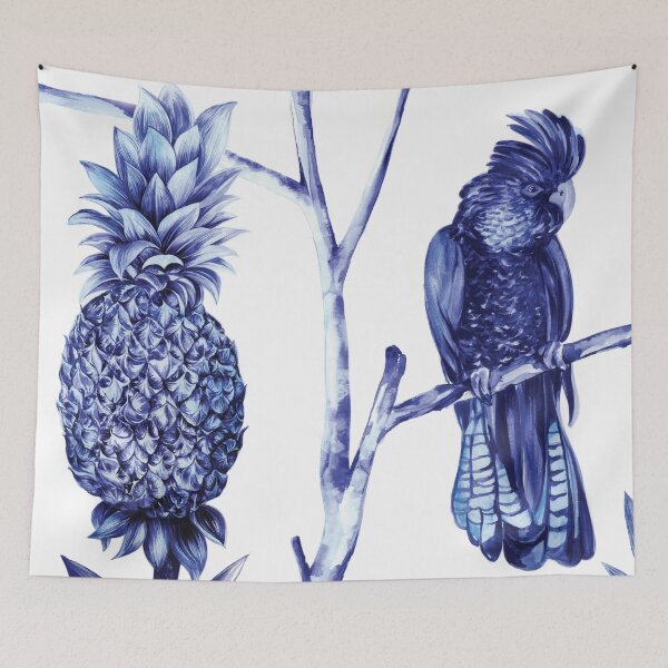 Item preview,  Pineapple and Cockatoo Chat designed and sold by Helen Ashley.