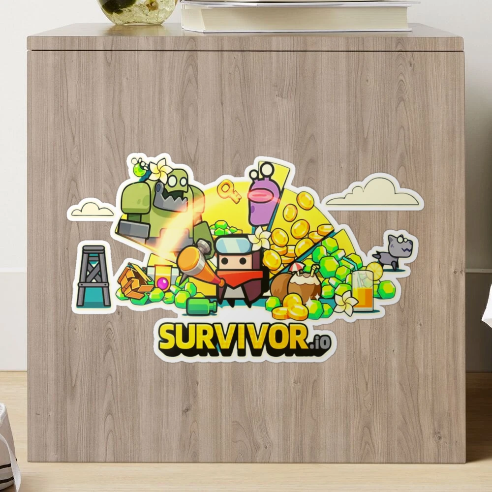 Survivor. io Game, zombie video game Sticker for Sale by Mycutedesings-1