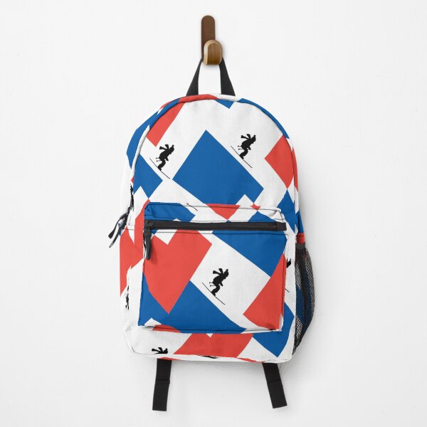 Item preview, Ski - Ski - Ski in France - French Alps - Skier Silhouette with Mountains designed and sold by Katjushka.