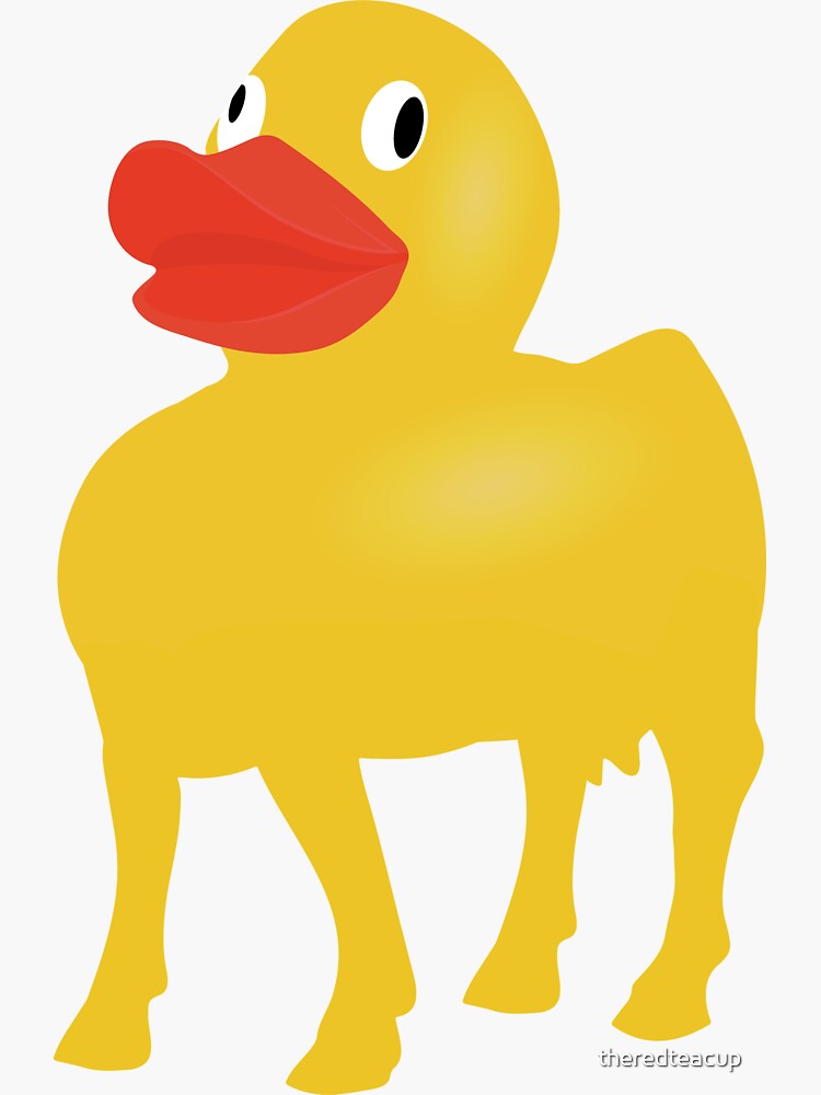 The Duck Horse Sticker