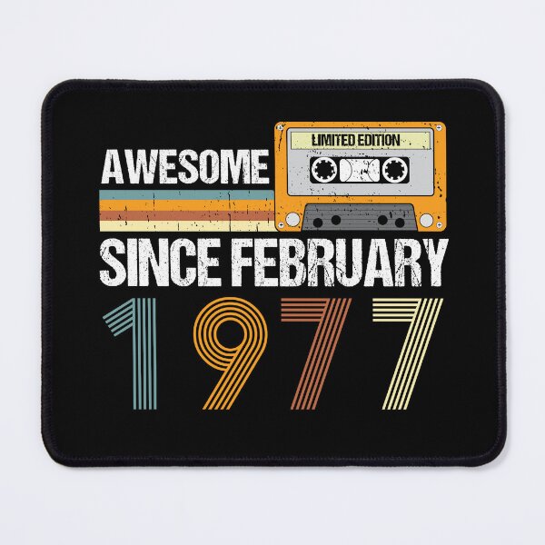 Item preview, Awesome Since February 1977 | 46th Birthday Gifts | 46 Years Old Gifts designed and sold by AMINE ★★★★★.