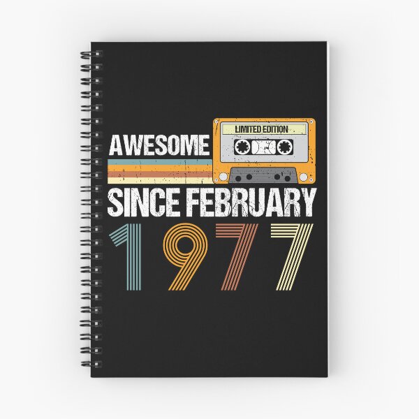 Item preview, Awesome Since February 1977 | 46th Birthday Gifts | 46 Years Old Gifts designed and sold by AMINE  ★★★★★.