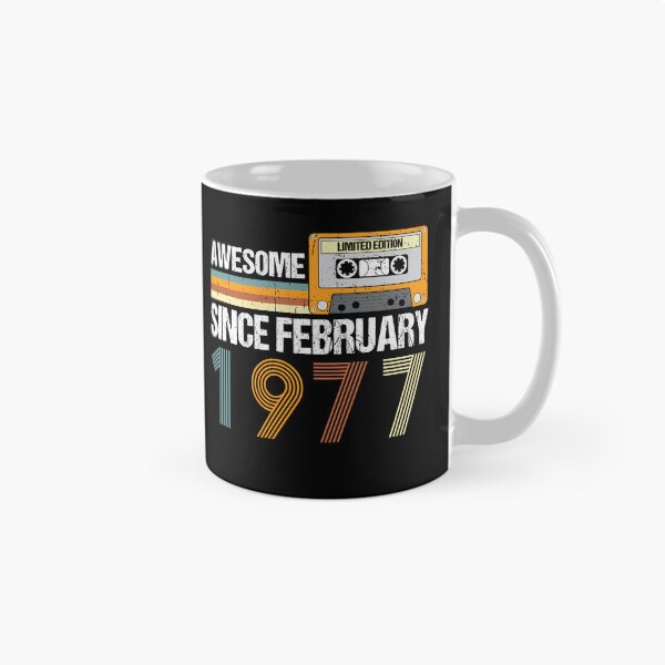 Item preview, Awesome Since February 1977 | 46th Birthday Gifts | 46 Years Old Gifts designed and sold by AMINE  ★★★★★.