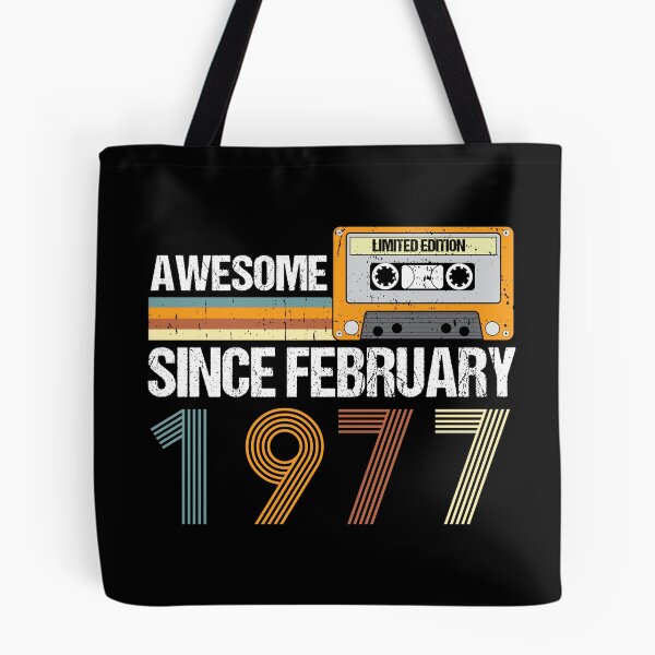 Item preview, Awesome Since February 1977 | 46th Birthday Gifts | 46 Years Old Gifts designed and sold by AMINE  ★★★★★.