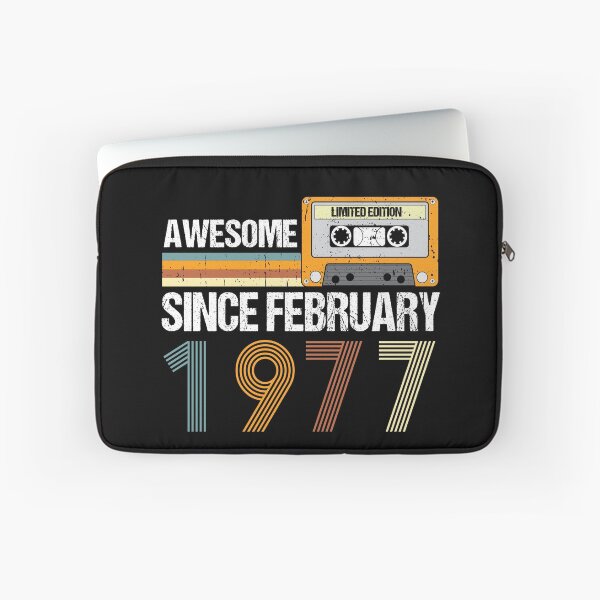 Item preview, Awesome Since February 1977 | 46th Birthday Gifts | 46 Years Old Gifts designed and sold by AMINE  ★★★★★.
