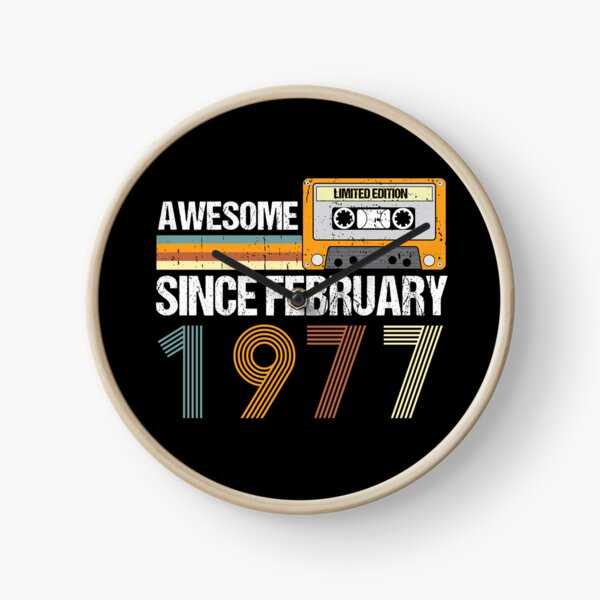 Item preview, Awesome Since February 1977 | 46th Birthday Gifts | 46 Years Old Gifts designed and sold by AMINE  ★★★★★.