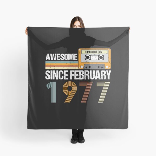 Item preview, Awesome Since February 1977 | 46th Birthday Gifts | 46 Years Old Gifts designed and sold by AMINE ★★★★★.