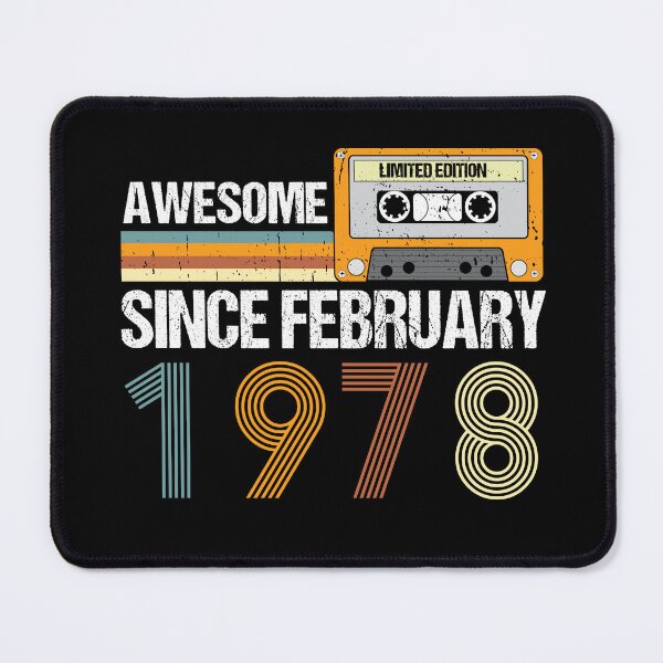 Item preview, Awesome Since February 1978 | 45th Birthday Gifts | 45 Years Old Gifts designed and sold by AMINE ★★★★★.