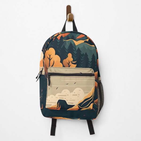 Item preview, Beautiful mountain landscape with lots of trees and birds designed and sold by randrdesign.