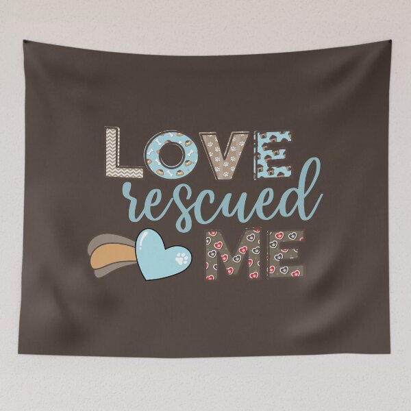 Item preview, Shelter Pet Dog Cat - Love Rescued Me designed and sold by DebbisPalette.